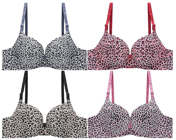 Binnys Leopard Print T-Shirt Bra – Stylish, Comfortable & Everyday Support