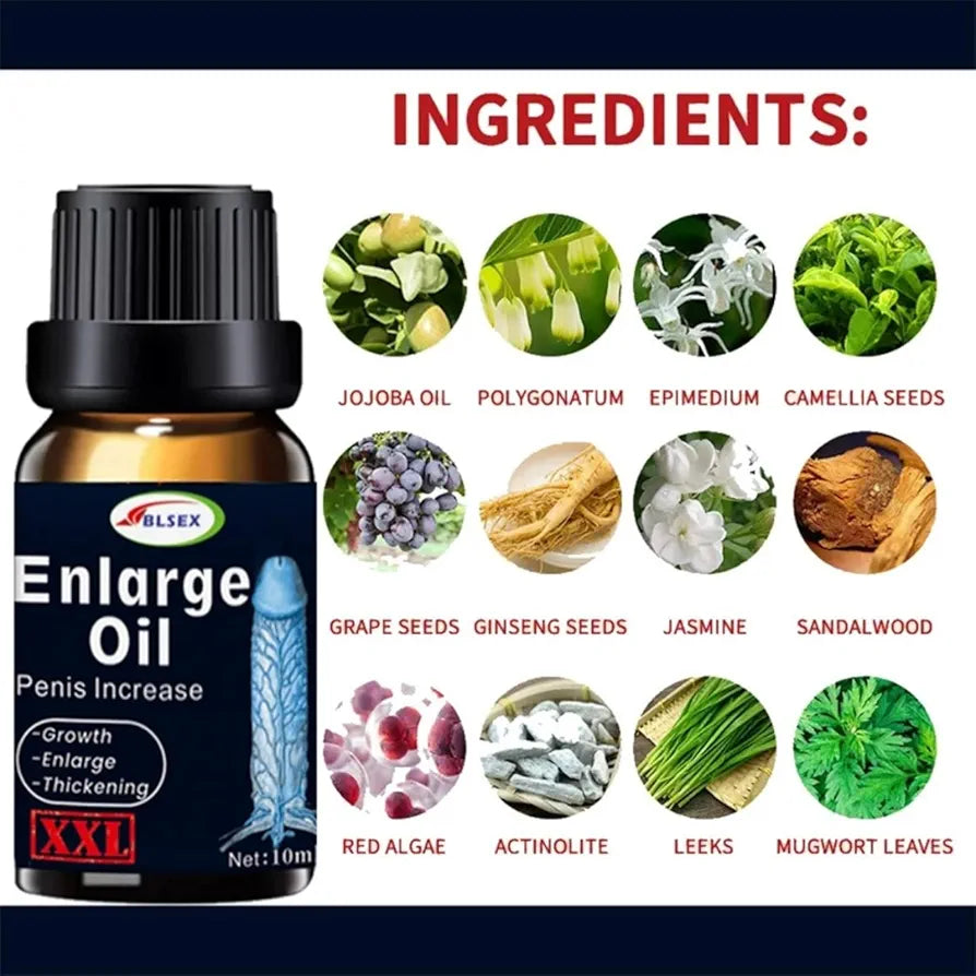 Massage Oil Enlargement, Enlarge BLSEX for Men 50ml