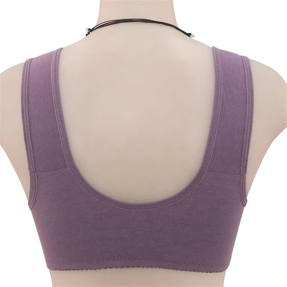Daisy Bras for Women No Underwire Front Closure Comfort Senior Wireless Snap Closing Bra۔